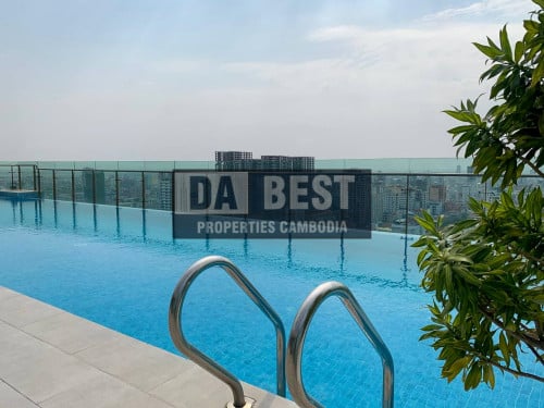 DABEST PROPERTIES: Spacious Studio High Floor for Rent with Gym, Swimming pool in Phnom Penh