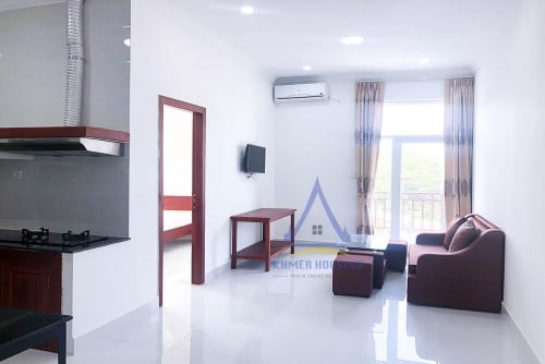 Tuek Thlar area | Fully Furnished apt 1 bedrooms with lift for rent near Attwood Business Center