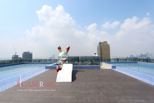 BKK1 area| Brand new studio 380$/month &amp; 2bed 800$/month for rent | Amazing Pool, Gym &amp;Skybar