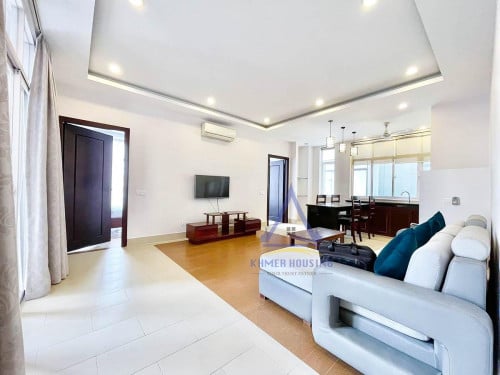 TTP area | Spacious fully furnished 2 bedrooms with elevator & gym for rent near Russian market