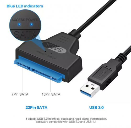USB 3.0 To SATA III 2.5 (HDD/SSD) adapter USB 3.0 to SATA Converter