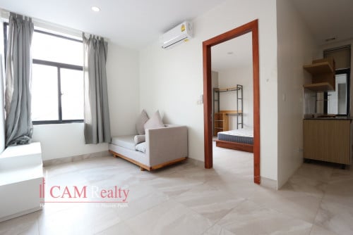 Tuek Thla area| Cozy 1 bedroom apartment for rent in Phnom Penh| Rooftop Terrace