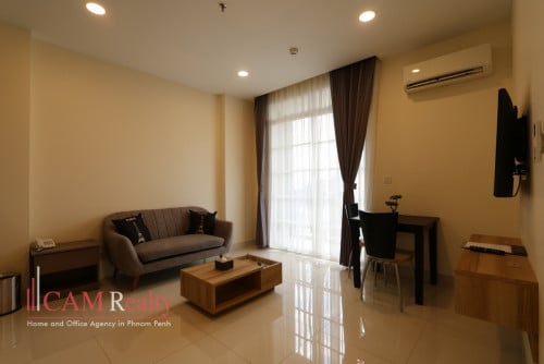 1 Bedroom Serviced Apartment For Rent in Tuol Kork