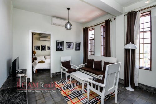 BKK2 area| Swedish style 1 bedroom apartment for rent| Motor parking