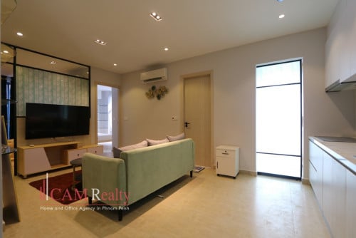 Tuol Kork area| 2 bedrooms + 1 office apartment for rent| Swimming pool & Gym