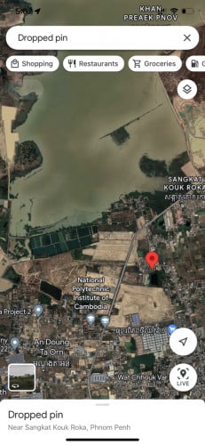 ដីលក់ទល់មុខបឹងតាមោគ