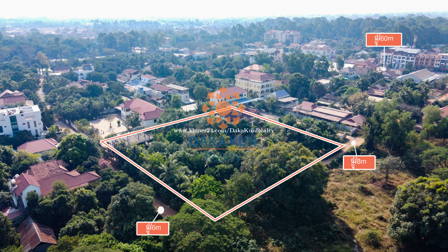 ដីលក់នៅជិតមាត់ស្ទឹង, ក្រុងសៀមរាប/Land for Sale in Siem Reap city