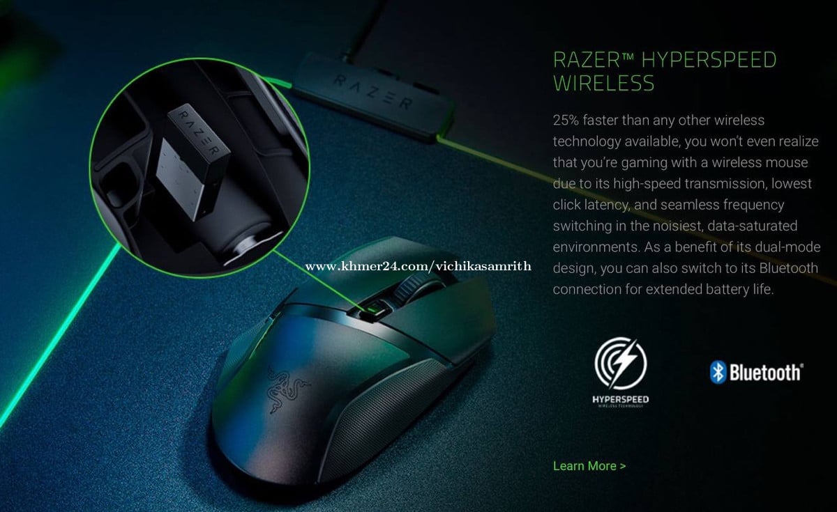 Razer basilisk x hyper speed wireless gaming mouse Price $45.00 in ...