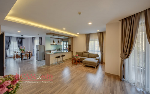 Luxurious 3 bedrooms serviced apartment for rent near Independence Monument and BKK1, Phnom Penh