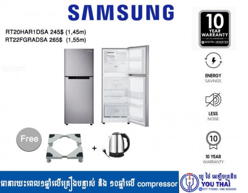 New Refrigerator samsung RT20H  ថែម ២មុខ