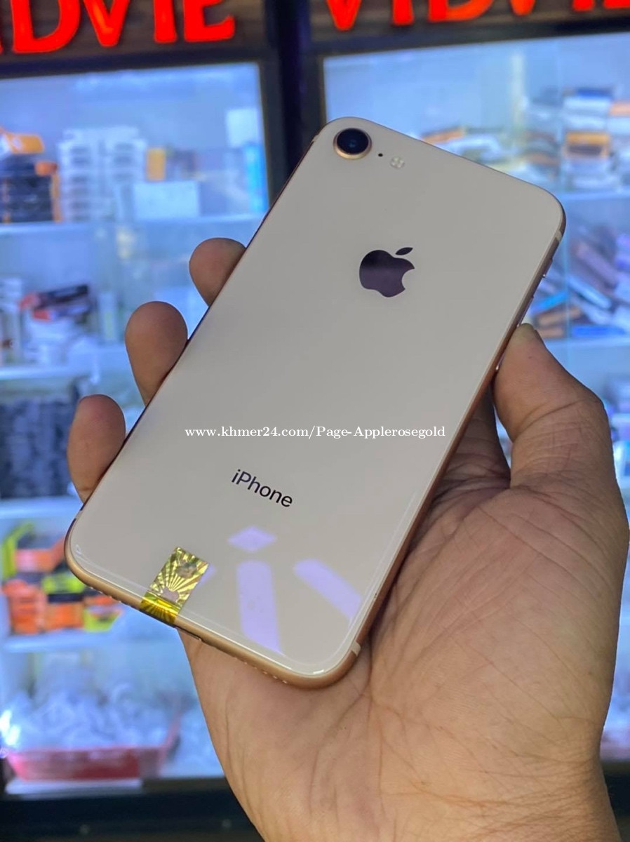Iphone8 Price $165.00 in Phnom Penh, Cambodia - Apple rose Gold