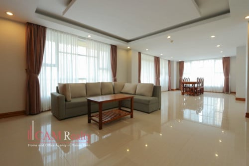 BKK1 area| Spacious 2 bedrooms penthouse serviced apartment for rent| Big balcony