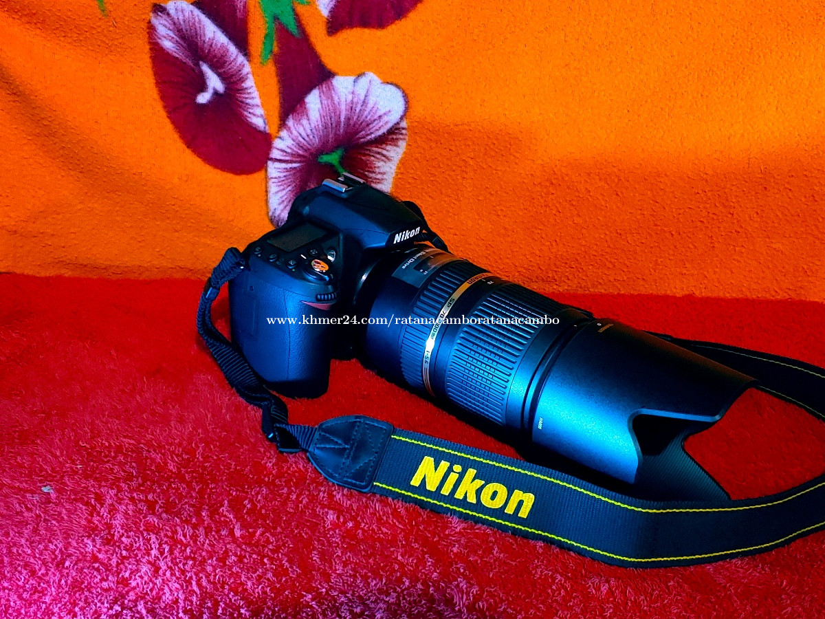 Nikon D90 kit lens 18105mm VR and lens zoom 70300mm VC ថ្ម2គ្រាប់