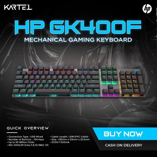 hp mechanical keyboard gk400f