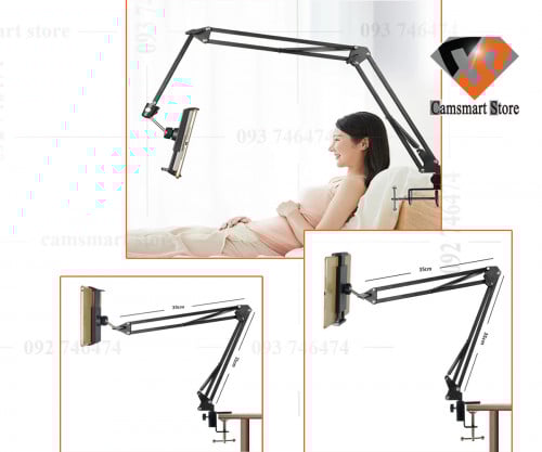 360 Adjustable Bed Tablet Stand Mobile Phones Tablets Lazy Arm Bed Desk Tablet