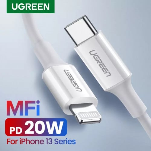 UGREEN  Lightning toType-C​​  Male Cable 60748(White) , 60751(Black)