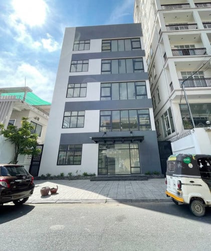 Office Building For Rent At Toul Tompong Area, 04 Floors, Size: 13.5mx 25m, 7,500$ Per Month