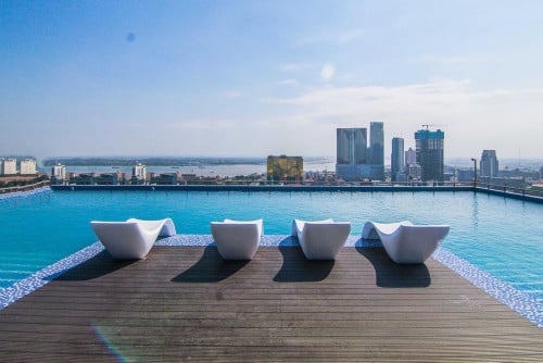 Modern Codo with gym and pool for rent in BKK1