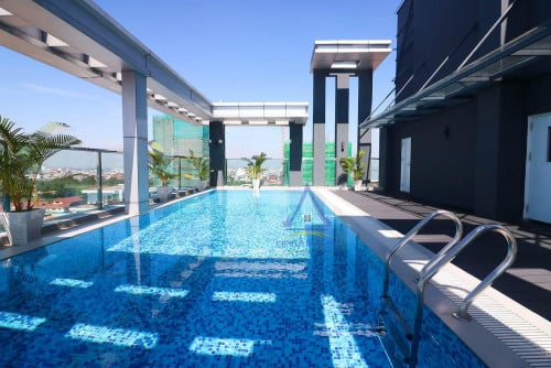 Doun Penh | Modern Apartment with gym and Pools for rent near WatPhnom