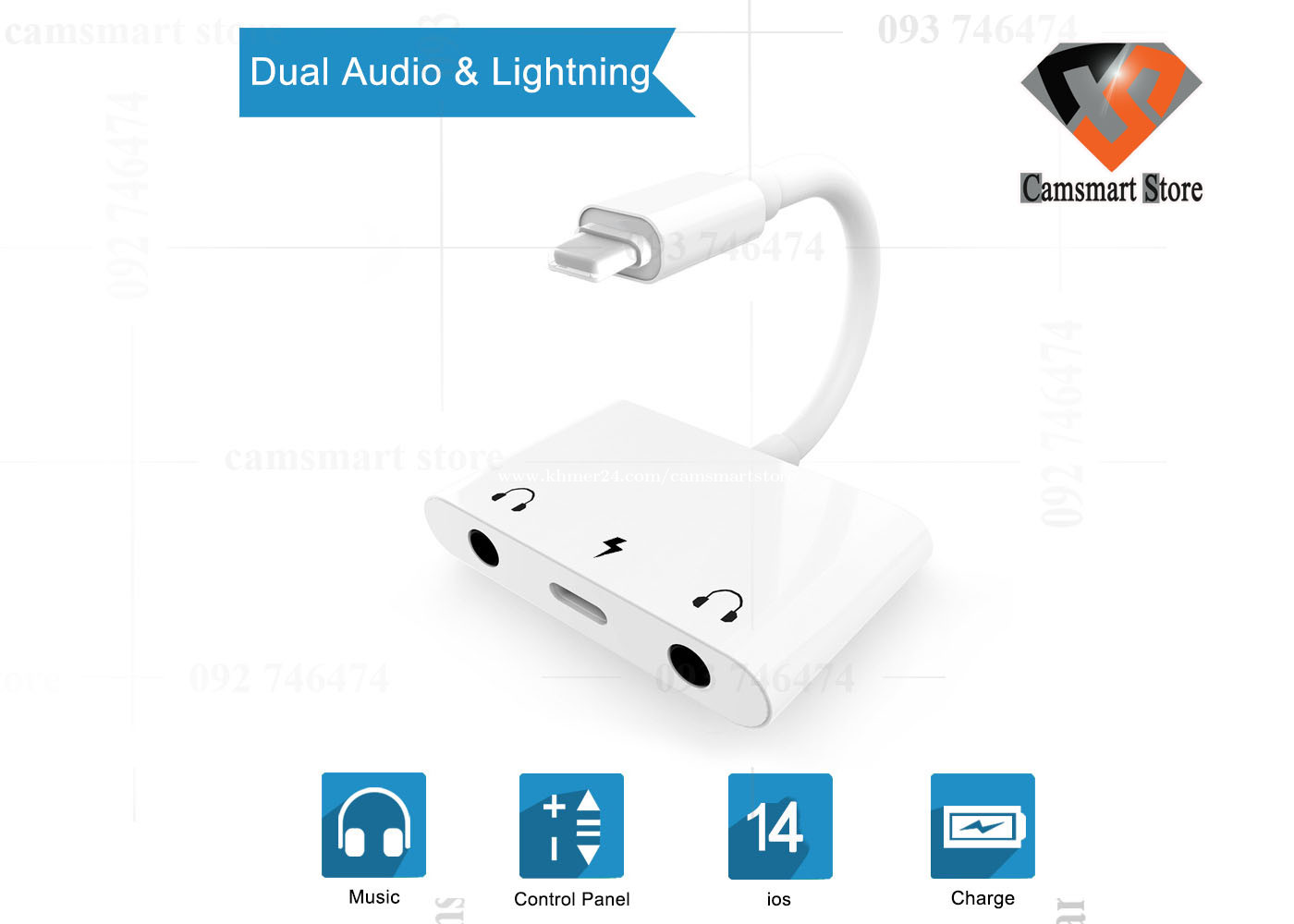 Lightning to dual online 3.5 mm