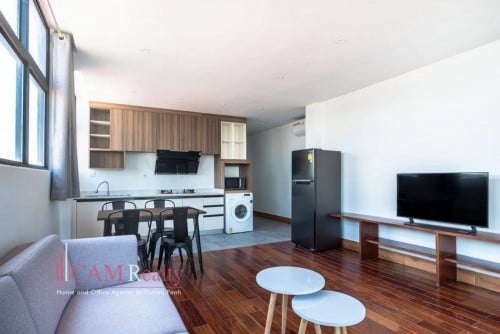 Riverside area| Modern style 2 bedrooms serviced apartment for rent| Private balcony