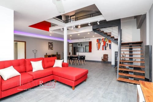 Fantastic duplex 3 bed renovated house for rent near Factory Phnom Penh