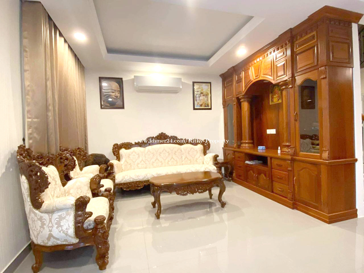 Villa Twin For Rent In Borey Chip Mong Land Mark M Price In