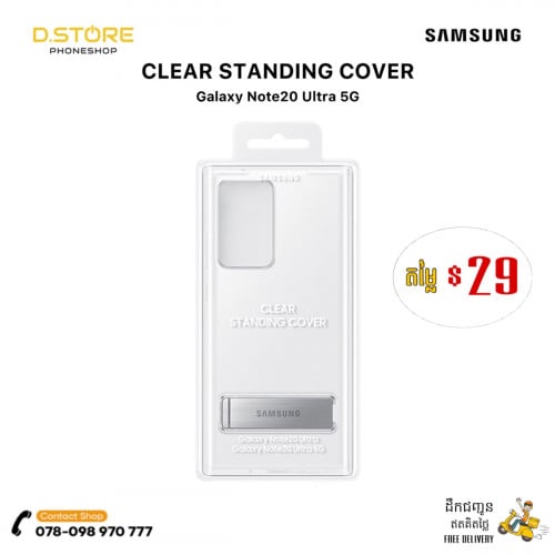 Samsung - Clear Standing Cover Galaxy Note20 Ultra 5G | Original Case
