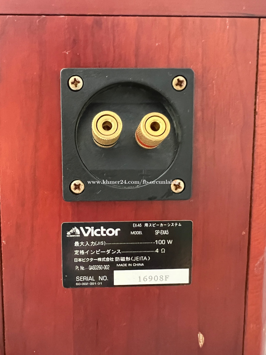 Victor Wood Cone SP-EXA5 Hi-Fi cherry speakers តំលៃ $160.00