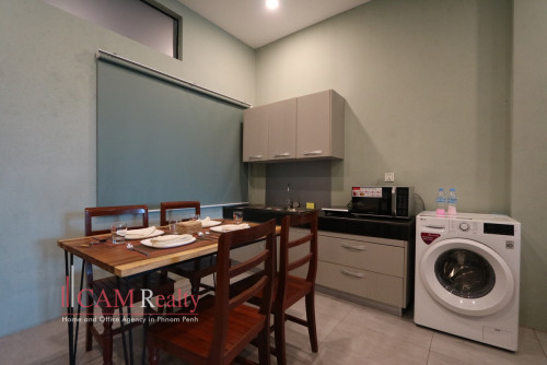 Daun Penh area| Modern style studio serviced apartment for rent| Rooftop Jacuzzi