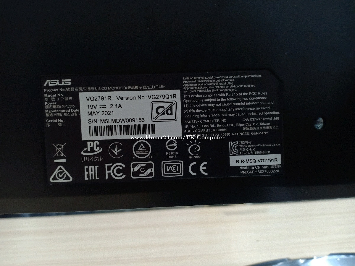 27 inch Asus 144Hz in Phnom Penh, Cambodia on Khmer24.com