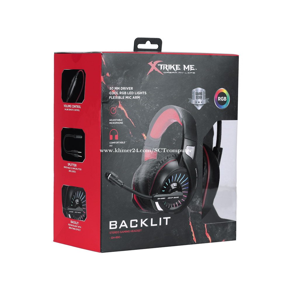 Xtrike Me Gaming Headset RGB Light GH 890 Price 25 00 In Phnom Penh