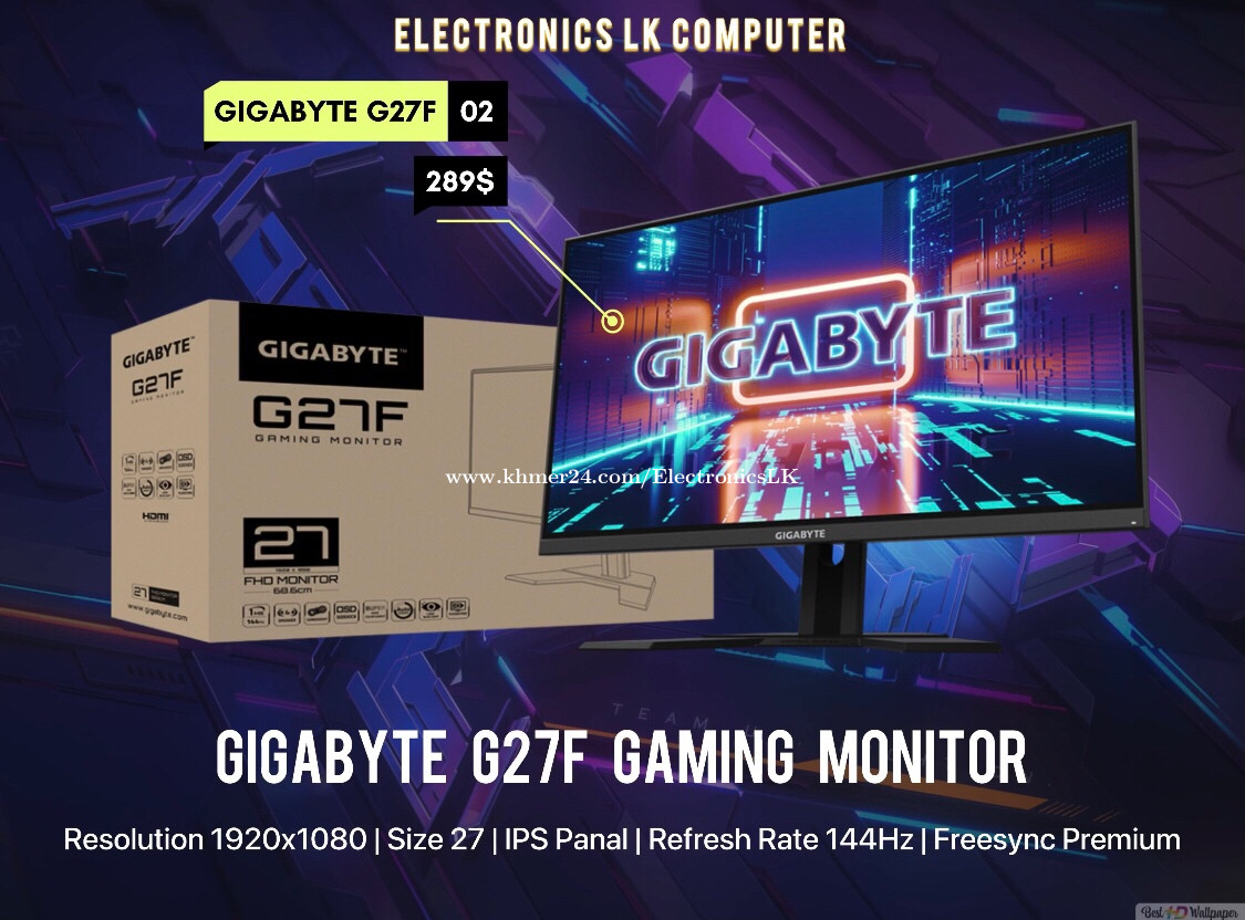 Gigabyte G27f 27 144hz 1080p Gaming Monitor 19 X 1080 Ips Display 1ms Mprt Response Time