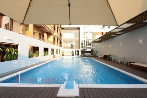 2 bedrooms serviced apartment for rent | Pool, Gym, Steam & Sauna