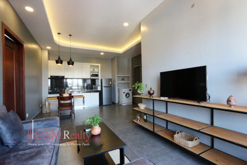 Southern of BKK1 Area| Western style 1 bedroom serviced apartment for rent | motor parking, jacuzzi|