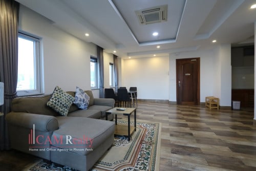 Spacious modern style 1 bedroom serviced apartment for rent in Prampi Makara, Phnom Penh