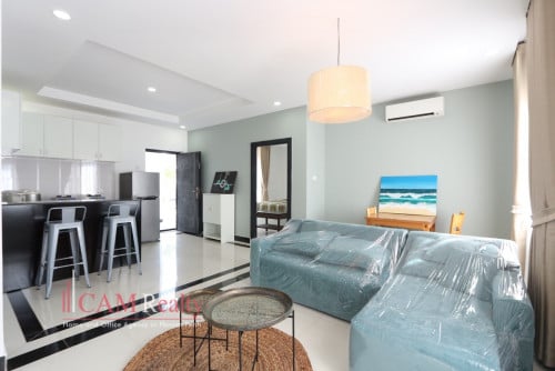 BKK3 area| Modern style 2 bedrooms serviced apartment for rent in Phnom Penh| Big Terrace