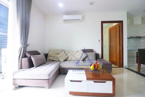 BKK3 area | Serviced apartment 2 bedrooms with gym and pools for rent nearby Toul Sleng Museum