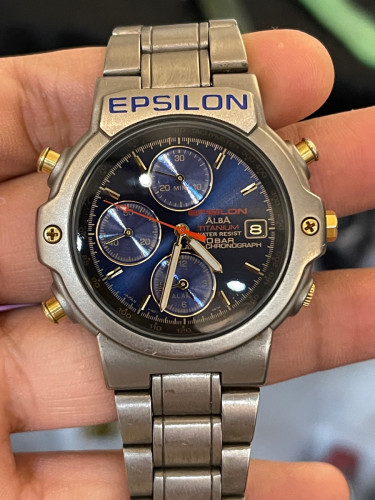 EPSILON ALBA Titanium Chronograph Quartz Price $105 in Phnom Penh, Cambodia  - Family Phone Shop 