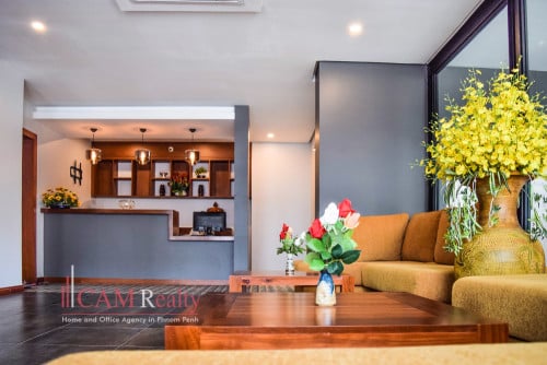 3 bedrooms serviced apartment for rent in BKK1, Phnom Penh