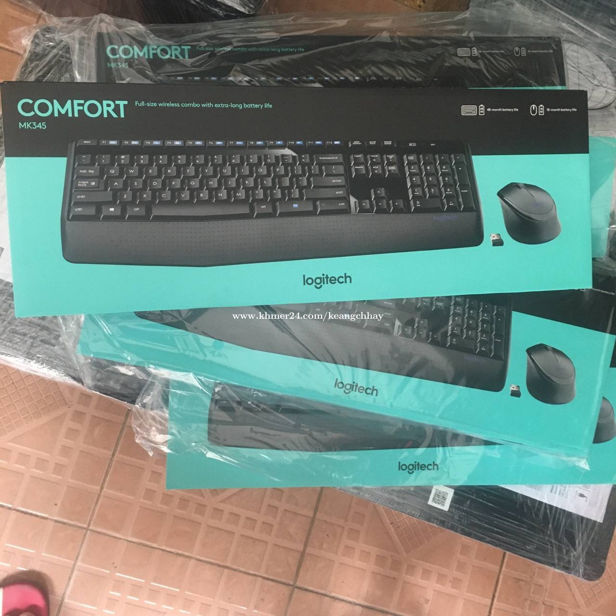 At sige sandheden skyskraber kontrol Logitech Comfort MK345 keyboard and mouse wireless Price $30.00 in Phnom  Penh, Cambodia - Keang Chhay | Khmer24.com