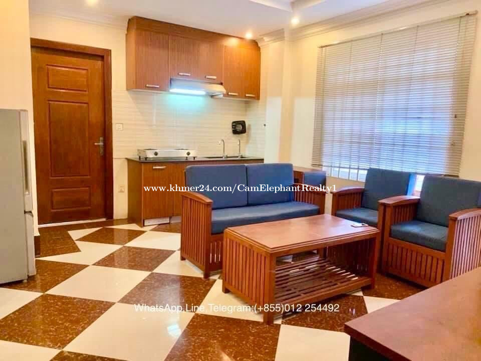 Elevator Fully Furnished Apartment for Rent in Tuol Tumpung Pir