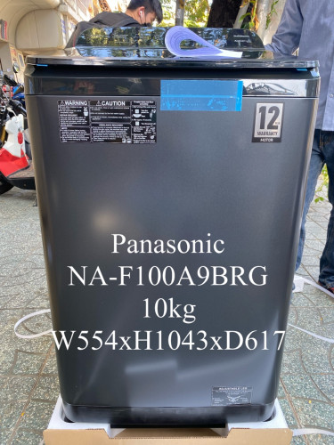 Panasonic NA -F100A9(year 2021)new washing machine 10kg) ម៉ាស៊ីនបោកគក់ថ្មីទំហំ10kg
