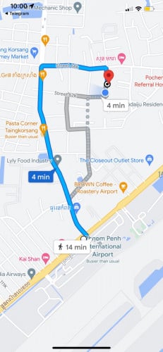 បន្ទប់ជួលមុខព្រលានពោចិនតុង