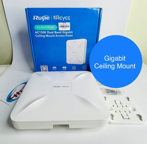 Ruıjıe RG-RAP2200E AC1300 Dual Band Gigabit Ceiling Mount Access Point