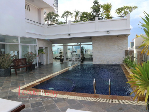 Russian market area| 1 bedroom serviced apartment for rent| Pool & Gym