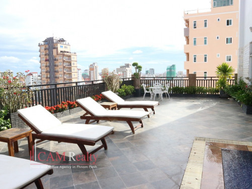 Russian market area| 1 bedroom serviced apartment for rent| Pool & Gym