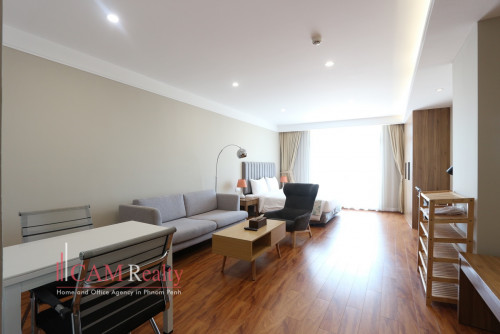 Studio serviced apartment for rent in Koh Pich