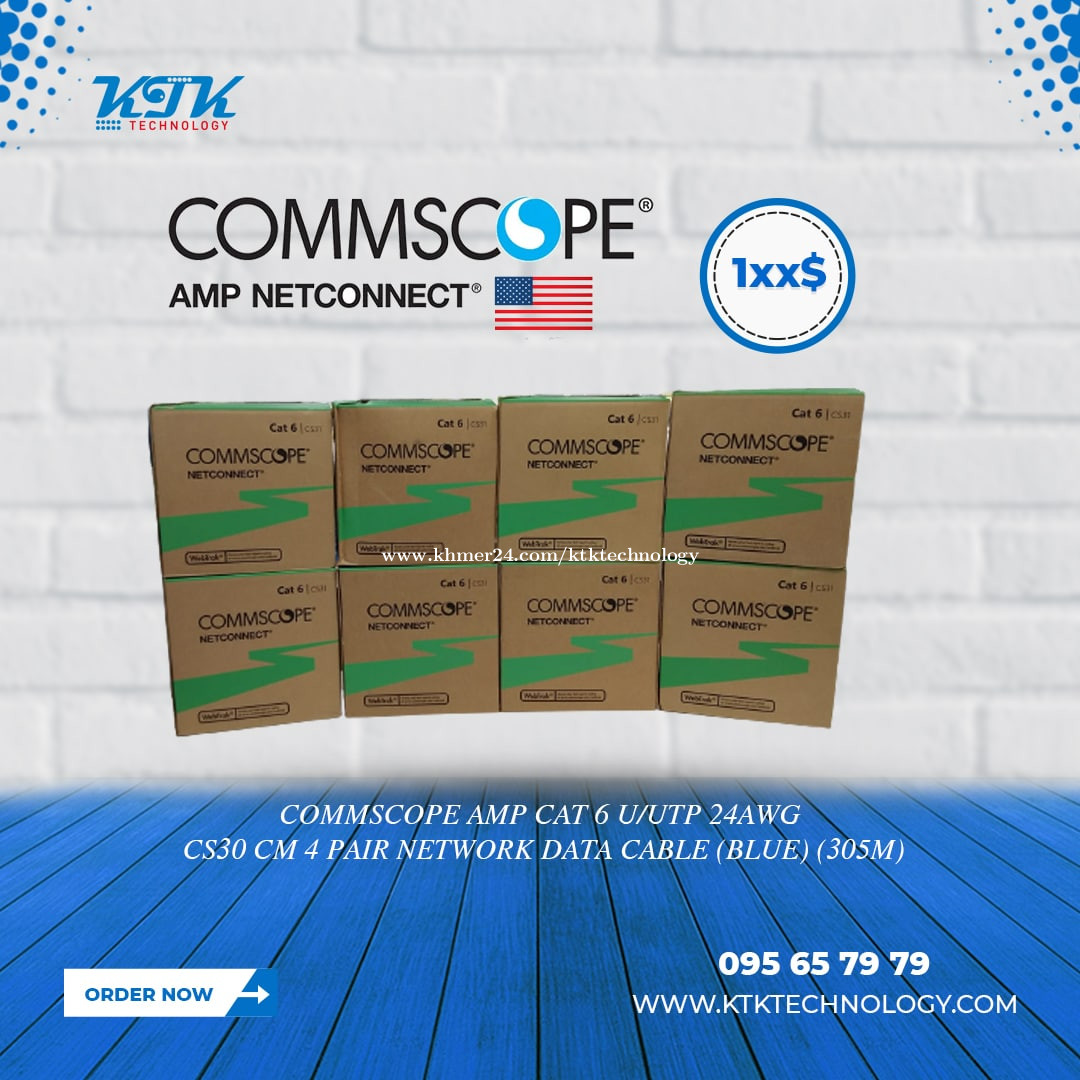 Commscope CS30 Cat6 U/UTP 24 AWG Data Cable Box ( 305 meter ) in