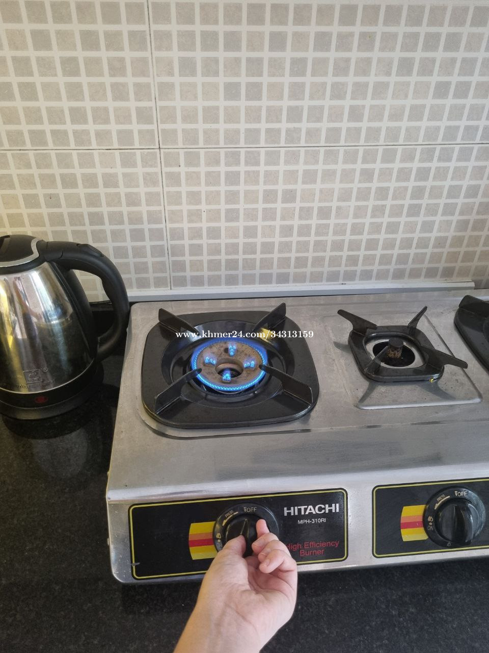 gas stove with gas cylinder HITACHI Price 130.00 in Phnom Penh